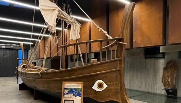 Troya'da Homeros'un teknesi sergileniyor